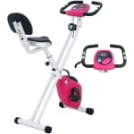 HOMCOM-Magnetische hometrainer-staal-43x97x109cm-roze