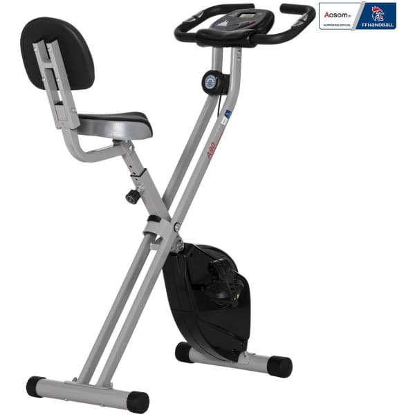 HOMCOM-Magnetische hometrainer-staal-43x97x109cm-zwart