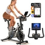 Hometrainer - Fitnessfiets - Indoor Bike - Fietstrainer - Conditietrainer - Stil Met Riemaandrijving - Verstelbaar Zadel & Stuur