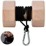 Houten onderarmtrainer - Krachttraining - 1 stuk - Natuurlijke materialen