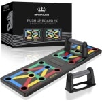 Imperatoris - Push Up Bord - 9 in 1 - Push-Up Stand met 2 Handgrepen - Fitness Board - Push Up Bars - Push Up Grips - Opdruksteunen - Calisthenics - Krachttraining - Thuis Sporten - 63.5 x 20 x 1.5 cm