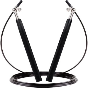 Imperatoris - Springtouw - Professioneel springtouw stalen- Voor volwassenen en kinderen - Springtouw voor krachttraining - Fitness - Verstelbaar springtouw voor sport - 3 M - ‎Zwart