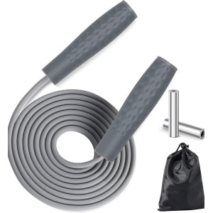 Imperatoris - Springtouw met tas - Professioneel springtouw - Voor volwassenen en kinderen - Springtouw voor krachttraining - Fitness - Verstelbaar springtouw voor sport - 3 M - grijs