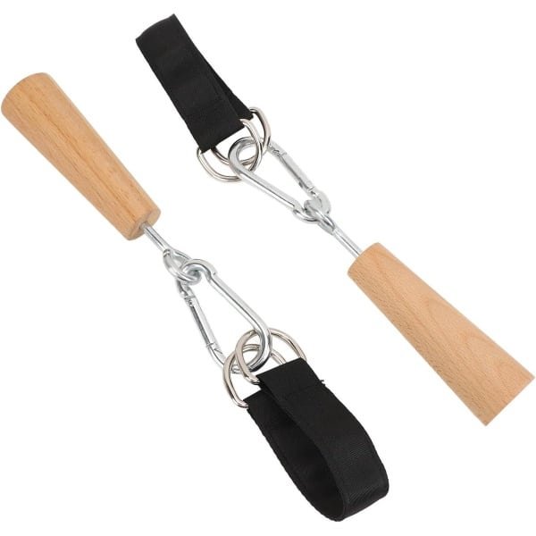 JGS Premium - Houten Optrekgrepen voor Krachttrainer - Fitnessaccessoires voor Uitoefening - Boulderen en Kettlebells Training