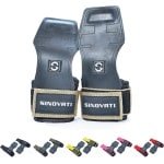 Lifting Straps voor krachttraining, fitness lifting straps, crossfit grips voor krachtsport, bodybuilding en crossfit, grip pads fitness met 7 mm polskussen, goudbruin, M