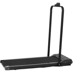 Loopband - Opvouwbare Hardloopband - Draagbare - 1-10 km/u - Met Afstandsbediening en LED-Display - Voor Thuis, Gym en Kantoor - Grijs - excl. Smeerolie