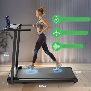 Loopband - Treadmill - Hardloopband - Loopmachine - Fitnessapparaat - Opvouwbaar Ontwerp - 12 Km/U Snelheid