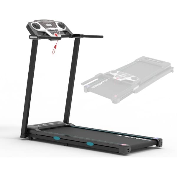 PH Fitness Loopband TR-800 - Opvouwbare Treadmill met Display - 12 Programma's - Bluetooth - 1.5PK Motor - Tot 12 km/u - Max. 130kg - Hometrainer voor Thuis - Veiligheidssleutel - Compact en Inklapbaar