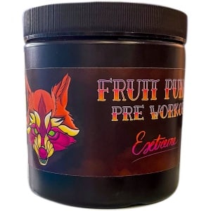 Pre-workout EXTREME - 300 Gr - terror formule smaak fruit punch- 4,5gr l-citruline- 3g beta-aline-0,25g caffiene/ pretty strong supplements/ beste pre van nederland