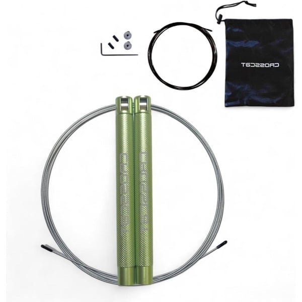 Professioneel aluminium speed-springtouw voor crossfit en double-unders met kogellagers