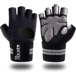 Pulver - Fitness Handschoenen - Heren & Dames - Krachttraining - Crossfit - sport handschoen - Kracht - Grijs & Zwart - Sport Maat S
