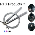 RTS products® - Professioneel sport springtouw - BULKDEAL - 210 gram & verstelbaar - BRIEVENBUSPAKKETJE - jumprope - ZILVER - speedrope - krachttraining - cardio - fit - fitness