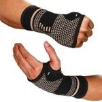 Retadou - Set van 2 polsbandages, polspalk, koper, polsbeschermers, polssteun, sportbandages voor sport, fitness, krachttraining, bodybuilding - L: Palmomtrek 20 cm en polsomvang 19 cm