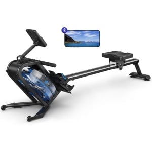 Roeitrainer - Waterroeier - Fitnessapparaat - Thuistrainer - Waterweerstand - 15 Liter Tank - Bluetooth Display