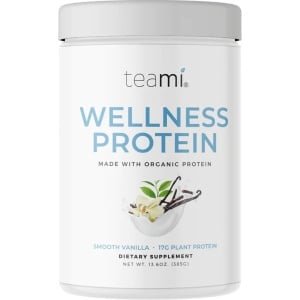 Teami Wellness Protein Vanilla Shake - Biologische Erwten- & Rijstproteïne met Elektrolyten | Voor Spieropbouw, Herstel & Hydratatie bij Krachttraining