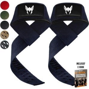 Thor Athletics Lifting Straps - Extra Grip - Krachttraining Accessoires - Powerlifting Straps - Deadlift Straps - Viking Blue - Inclusief E-Book