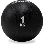 VirtuFit Medicijnbal - Medicine Ball - Rubber - 1kg - Zwart - Gewichtsbal - Krachtbal - Trainingsbal - Wall Ball - Medicijn Bal - Krachttraining - Functionele Training