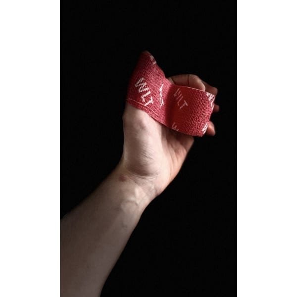 WEIGHTLIFTING TAPE® 3-PACK | WLT ROLLS | Weightlifting (Hookgrip) tape voor CrossFit, Weightlifting, powerlifting en gymnastics | Rood