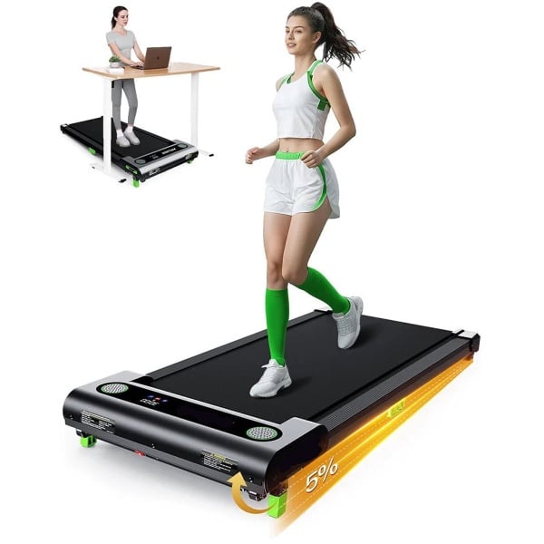 Walking Pad - Loopband - Compacte Loopband - Wandelband - Verstelbare Hellingshoek - Snelheid 0,6-6,4 Km/U - Stil Met 2,5 Pk Motor