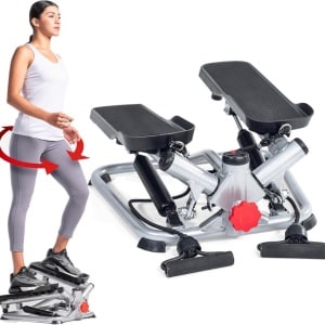 White-Label® Stepper Fitness - Hometrainer - Crosstrainer Mini - Zwart