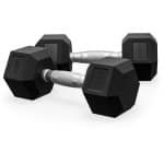 ZEUZ Hexa Dumbbells Set 2 x 7,5 KG - Dumbell - Hexagon Gewichten Dumbbellset - Krachttraining Dumbellset voor CrossFit & Fitness