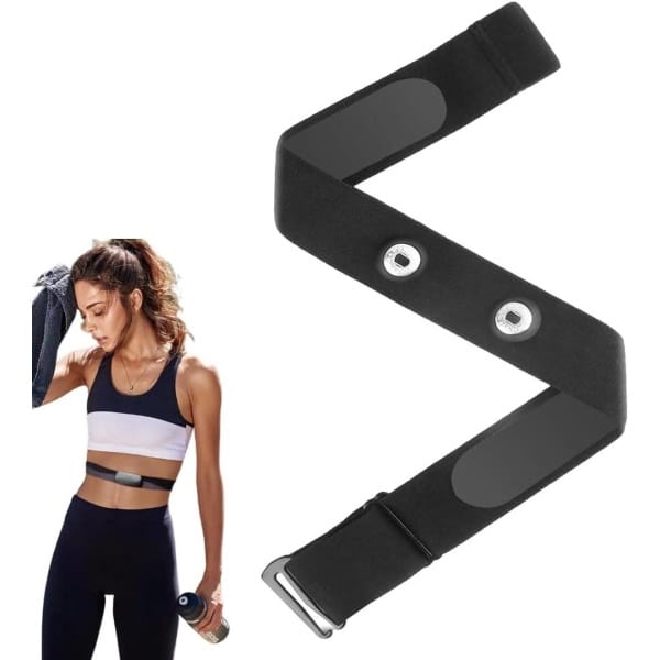 Zeynomax - Verstelbare cardio-riem voor hartslagmeter, geschikt voor ECG-metingen. Compatibel met diverse merken. Ideaal voor sport en fitness.