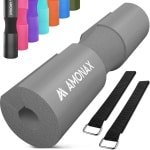 halterkussen, extra dik nekkussen, halterkussen, nekbescherming voor heupstoot en squat en andere oefeningen, fitness, krachttraining voor mannen en vrouwen (grijs)