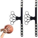 2 stuks siliconen vingergrip-krachttrainer voor basketbalschieters - Multifunctionele vijfvingerige behendigheidsversterker voor verbeterde schietnauwkeurigheid en -techniek