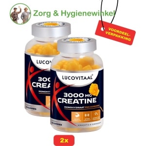 2x Lucovitaal Creatine 3000mg Gummies - 2x 60 stuks! - Voordeelverpakking