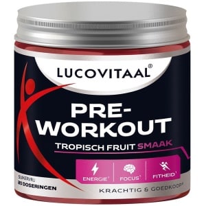 2x Lucovitaal Pre-Workout Tropisch Fruit 200 gr