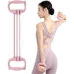 8-Vormige Sport Stretch Band - 15-90 pond resistent - Weerstandsband - Fitness Elastiek - Resistance Band - Fitness Elastiek - Sport Elastiek Banden - Fitness Band - Rekbare Sportband - Voor Yoga, Pilates en Krachttraining - Roze - TPE+TPR
