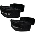 AJ-Sports Figure 8 Lifting Straps - Straps - Lifting grips - Wrist wraps - 2 stuks - Powerlifting - Fitness - Krachttraining - Padding & anti slip - Zwart
