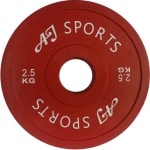 AJ-Sports Halterschijven Rubber 2.5 kg - halterschijf 50 mm - Gewichten set - Halters - Halterset - Halterstang - Halterbank - Fitness - Krachttraining