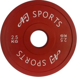 AJ-Sports Halterschijven Rubber 2.5 kg - halterschijf 50 mm - Gewichten set - Halters - Halterset - Halterstang - Halterbank - Fitness - Krachttraining