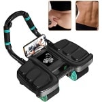 Abdominale Roller - Workout Krachttraining - Duurzame buikroller - AB Roller - Luxe Abdominaal Roller-Buikwiel met 4 Wielen - Fitnesswielen - Buikspierwiel - Ab Wheel - Training Abdominal - Buikspiertrainer - Zwart