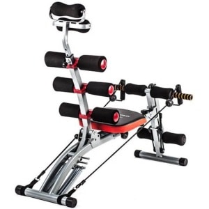 Abs Krachttraining - All Crunch - Multifunctionele 6-in-1 Bank - Buikspierapparaat - Verticale Fitnessbank - Volledig Lichaam Opklapbare Powerbank