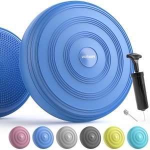 Balzitkussen - 33 cm noppenkussen voor evenwichtstraining en krachttraining - incl. pomp