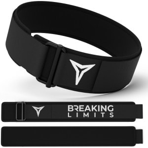 Breaking Limits Lifting Belt - Powerliftriem/Gewichthefriem - Fitness Riem - Crossfit - Weightlifting & Deadlift Belt (M)