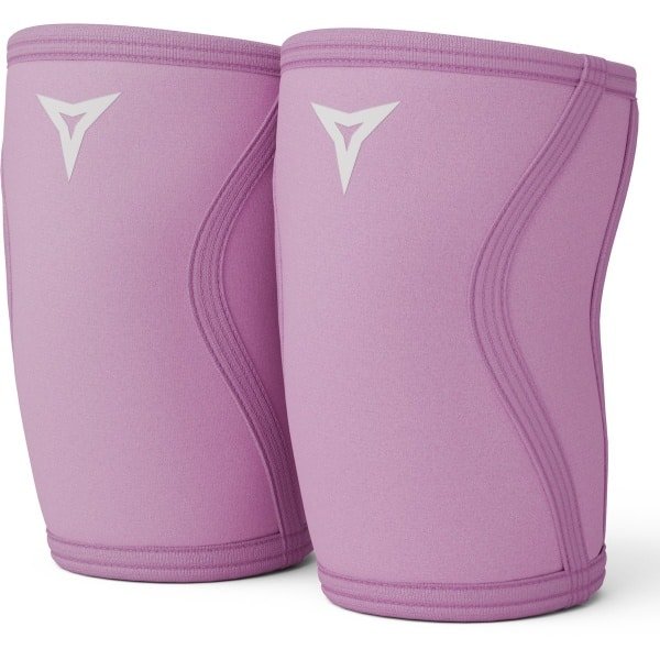 Breaking Limits Roze Knee Sleeves Powerlifting - Voor Fitness & Crossfit - Knie Brace - 7MM - Zwart - 2 Stuks - Maat (M)
