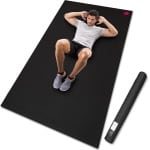 Cardio Mat - Grote Fitnessmat - Extra Lang En Breed (200 x 115 cm) - Inclusief Opbergtas - Slijtvast - Desinfecteerbaar - Geschikt Voor Schoenen