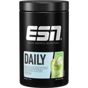 ESN Daily, Green Apple, 480 g, 20 Porties - Poeder met Bioactieve Collageen Peptiden, L-Glutamine, Creatine en L-Leucine