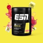ESN Perfect Base - Smaak Mild Raspberry and Red Ginger - Dagelijkse Duursportformule met Endurance Peptides, Creatine & Plantenextracten - Verbeterde Snelheid, Hydratatie & Herstel - 450g (15 Porties)