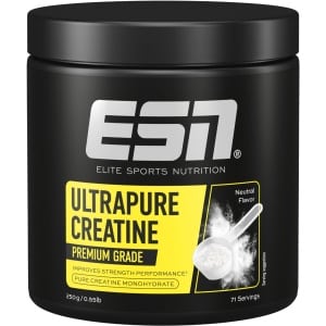 ESN Ultrapure Creatine Poeder, 250 g - Puur Creatine Monohydraat, Premium Kwaliteit, Veganistisch