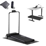 Easystep V10h - Loopband 1-10 km/h met hellingshoek - Incl. Dempende Vloermat - Opvouwbaar & Inklapbaar - Wandelband Elektrisch - Walking Pad past onder Bureau - Renband Fitness - Opvouwbare Loopbanden - Walkingpad