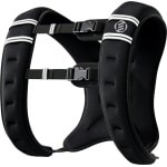 Equivera gewichtsvest - Gewichtsvest 10 kg - Verstelbaar voor Krachttraining - Unisex - Oxford Stof, Metaal Zand - Zwart - 40 x 35 cm