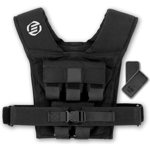 Equivera gewichtsvest - Premium Gewichtsvest 10 kg - Verstelbaar Trainingsvest met Verwijderbare Gewichten voor Mannen en Vrouwen - Ideaal voor Krachttraining en Calisthenics