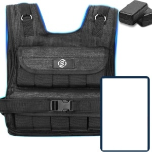 Equivera gewichtsvest - Verstelbaar Gewichtsvest 20 kg - Compact en Stabiel voor Spieropbouw en Krachttraining - Hardloopvest voor Mannen en Vrouwen - Fitness- en Trainingsvest