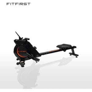 FitFirst Magnetische Roeitrainer | Roeimachine voor thuis | 8 weerstandsniveaus | Display & Tablethouder | Stil & Comfortabel | tot 150kg gebruikersgewicht