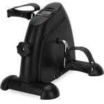 Fitby Stoelfiets - Bureaufiets - Deskbike - Mini hometrainer - LCD display - Zwart