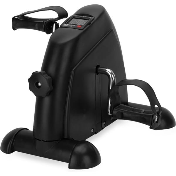 Fitby Stoelfiets - Bureaufiets - Deskbike - Mini hometrainer - LCD display - Zwart